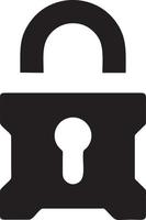 Lock security icon symbol vector image. Illustration of the key secure access system vector design. EPS 10