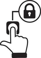 Lock security icon symbol vector image. Illustration of the key secure access system vector design. EPS 10