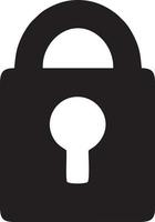 Lock security icon symbol vector image. Illustration of the key secure access system vector design. EPS 10