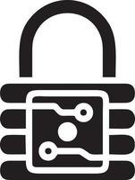Lock security icon symbol vector image. Illustration of the key secure access system vector design. EPS 10