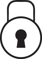 Lock security icon symbol vector image. Illustration of the key secure access system vector design. EPS 10