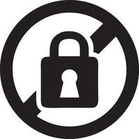 Lock security icon symbol vector image. Illustration of the key secure access system vector design. EPS 10