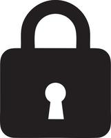 Lock security icon symbol vector image. Illustration of the key secure access system vector design. EPS 10