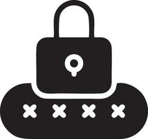 Lock security icon symbol vector image. Illustration of the key secure access system vector design. EPS 10