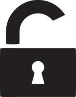 Lock security icon symbol vector image. Illustration of the key secure access system vector design. EPS 10