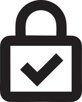 Lock security icon symbol vector image. Illustration of the key secure access system vector design. EPS 10