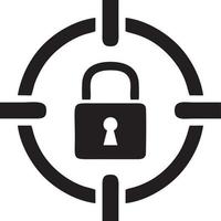 Lock security icon symbol vector image. Illustration of the key secure access system vector design. EPS 10