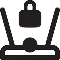 Lock security icon symbol vector image. Illustration of the key secure access system vector design. EPS 10