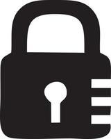 Lock security icon symbol vector image. Illustration of the key secure access system vector design. EPS 10