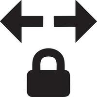 Lock security icon symbol vector image. Illustration of the key secure access system vector design. EPS 10