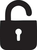 Lock security icon symbol vector image. Illustration of the key secure access system vector design. EPS 10