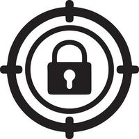 Lock security icon symbol vector image. Illustration of the key secure access system vector design. EPS 10