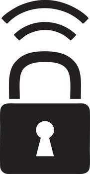 Lock security icon symbol vector image. Illustration of the key secure access system vector design. EPS 10