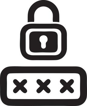Lock security icon symbol vector image. Illustration of the key secure access system vector design. EPS 10