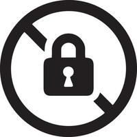 Lock security icon symbol vector image. Illustration of the key secure access system vector design. EPS 10