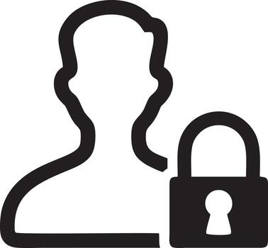 Lock security icon symbol vector image. Illustration of the key secure access system vector design. EPS 10