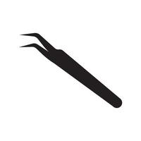 Tweezers logo icon,illustration template design vector