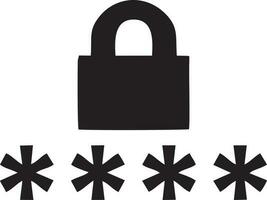 Lock security icon symbol vector image. Illustration of the key secure access system vector design. EPS 10