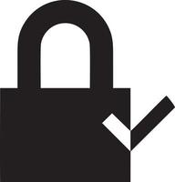 Lock security icon symbol vector image. Illustration of the key secure access system vector design. EPS 10