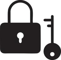 Lock security icon symbol vector image. Illustration of the key secure access system vector design. EPS 10