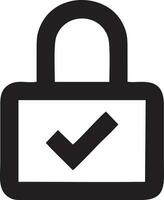 Lock security icon symbol vector image. Illustration of the key secure access system vector design. EPS 10