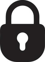 Lock security icon symbol vector image. Illustration of the key secure access system vector design. EPS 10