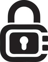 Lock security icon symbol vector image. Illustration of the key secure access system vector design. EPS 10