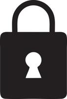 Lock security icon symbol vector image. Illustration of the key secure access system vector design. EPS 10
