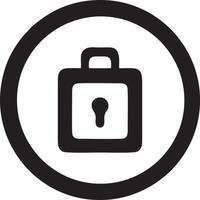 Lock security icon symbol vector image. Illustration of the key secure access system vector design. EPS 10