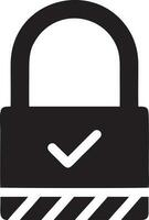 Lock security icon symbol vector image. Illustration of the key secure access system vector design. EPS 10