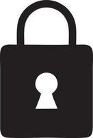 Lock security icon symbol vector image. Illustration of the key secure access system vector design. EPS 10