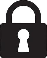 Lock security icon symbol vector image. Illustration of the key secure access system vector design. EPS 10