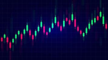 Business graph or stock market or forex trading concept. Financial reports and investment background. Vector illustration.