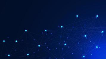Abstract technology futuristic background. Dots and lines connection molecular concept design. Vector illustration.