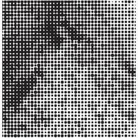 Halftone background design vector