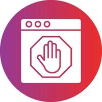 Vector Design AD Blocker Icon Style
