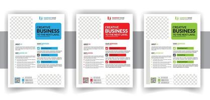 Modern Creative business flyer Bundle design template vector