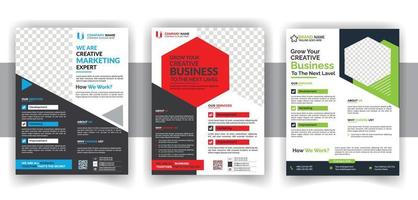 Modern Creative business flyer Bundle design template vector