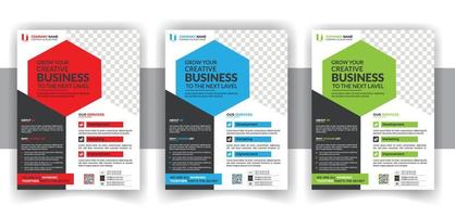 Modern Creative business flyer Bundle design template vector