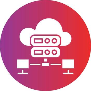 Vector Design Hosting Icon Style