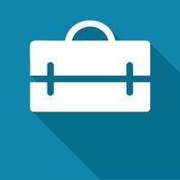 maletín icono vector en 3d mirando, negocio bolso icono, portafolio símbolo, equipaje vector, equipaje símbolo icono