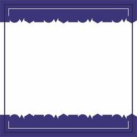 Frame or border. Blue and white background color with stripe line and circles, triangles and squares shapes. vector