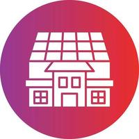 Vector Design Solar House Icon Style