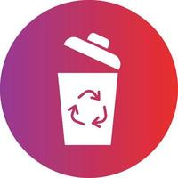 vector diseño reciclar compartimiento icono estilo
