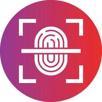 Vector Design Fingerprint Scan Icon Style