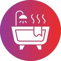 vector diseño bañera icono estilo