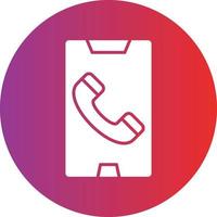 Vector Design Mobile Call Icon Style