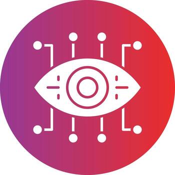 Vector Design Bionic Eye Icon Style