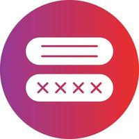 Vector Design Password Icon Style