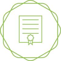 icono de vector de certificado